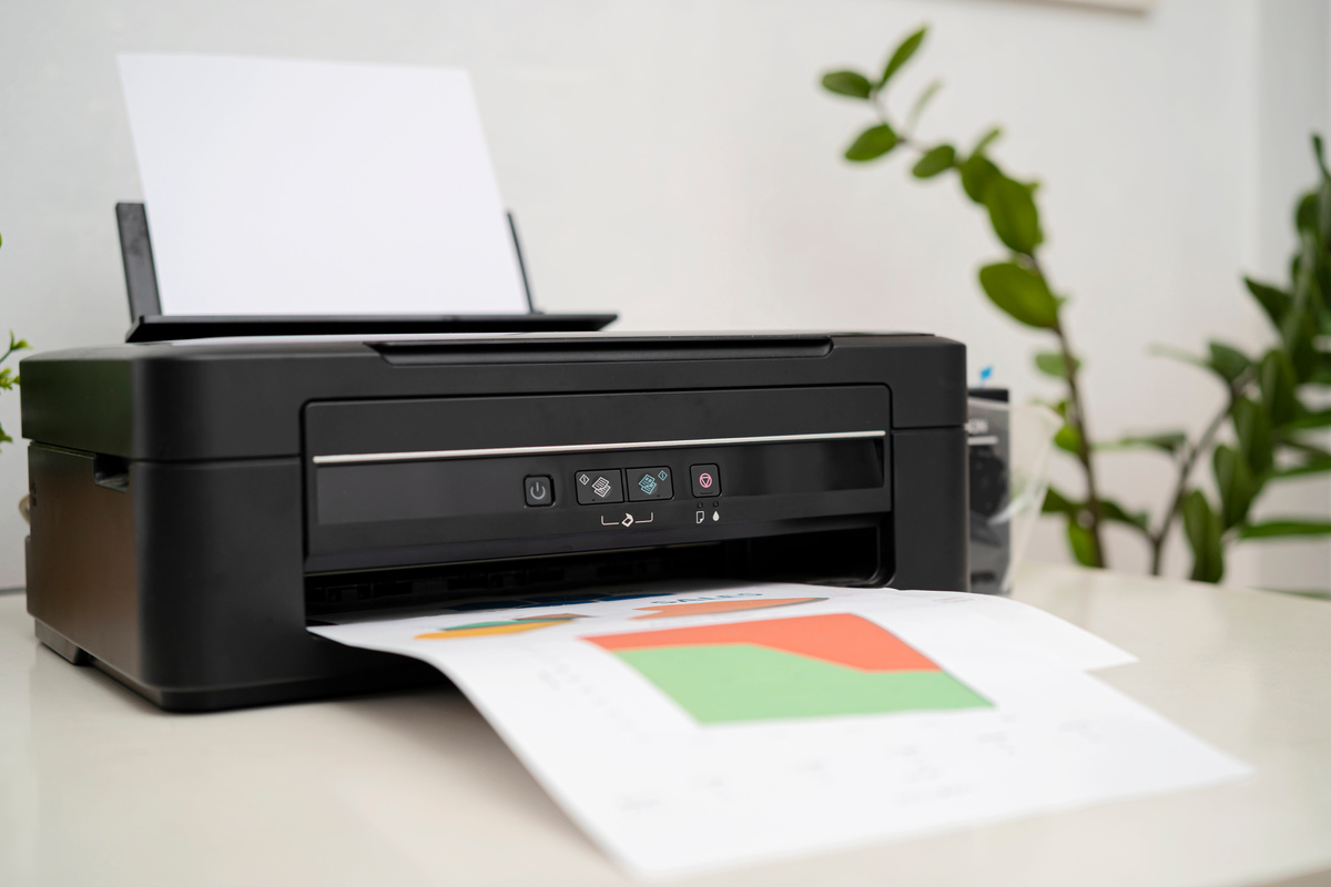 Printer, Copier, Scanner, Workplace. Small Printer for Use and P
